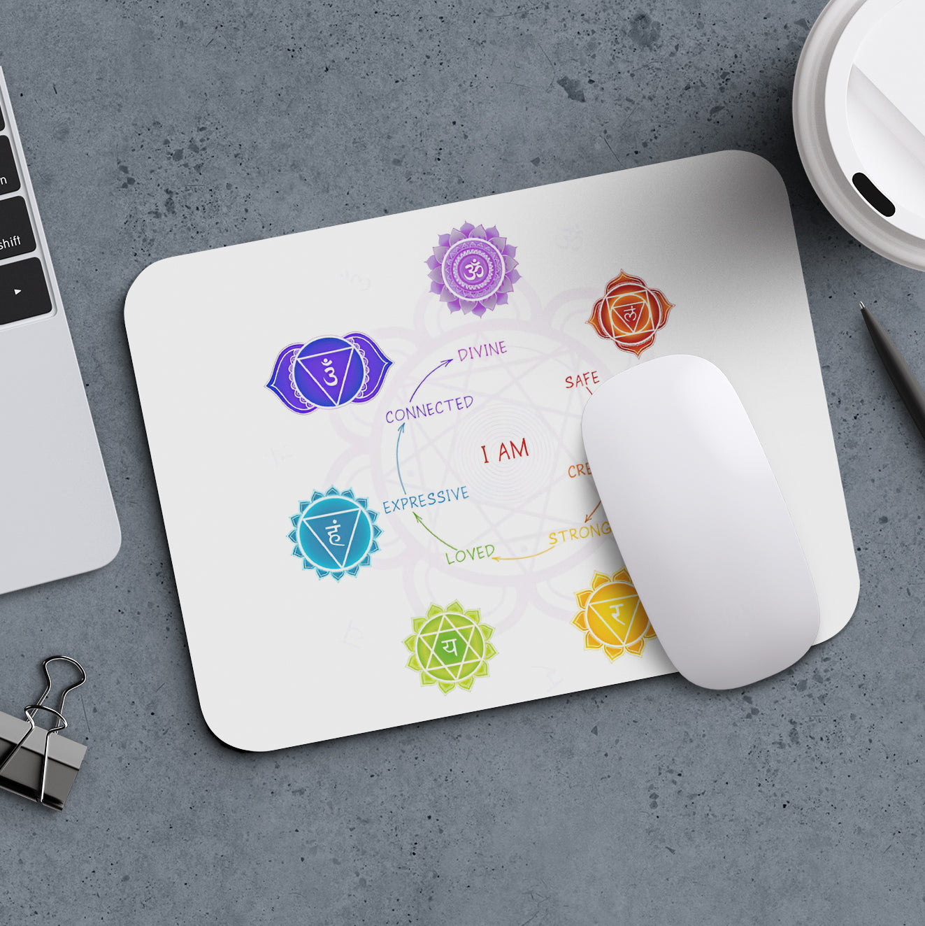 7 chakra mouse pad