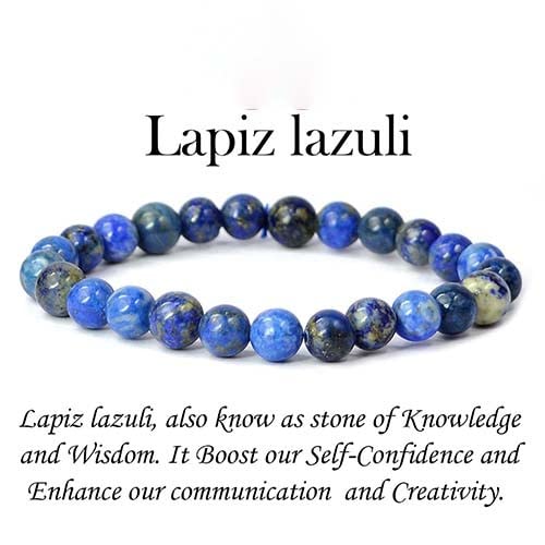 Lapis Lazuli Crystal Stone Bracelet