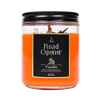 Road Opener candle | Reiki energized | Aromatherapy | 20-25 Hours