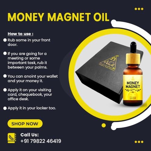 Money magnet oil | Reiki Energized | Aromatherapy | 30 ml