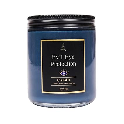 Evil eye protection candle | Reiki energized | Aromatherapy | 50-55 Hours