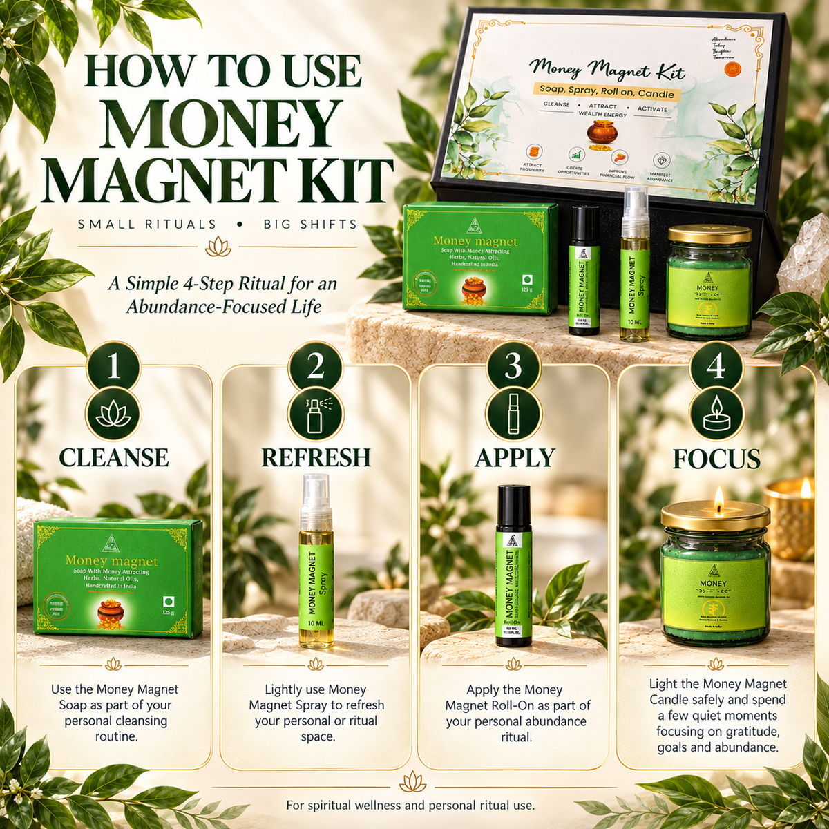 Money magnet Kit (Combo of 4)
