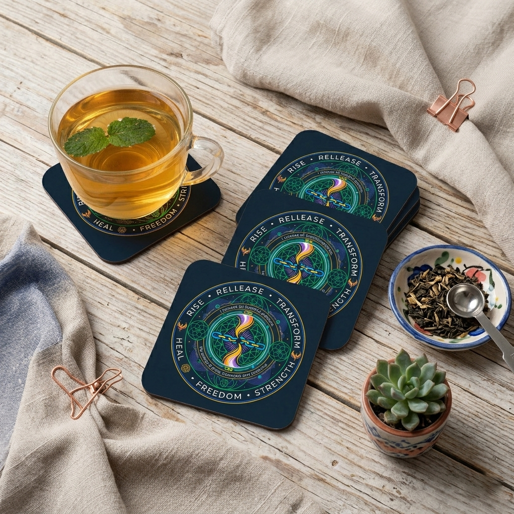 Addiction Removal Energy Circle Coaster