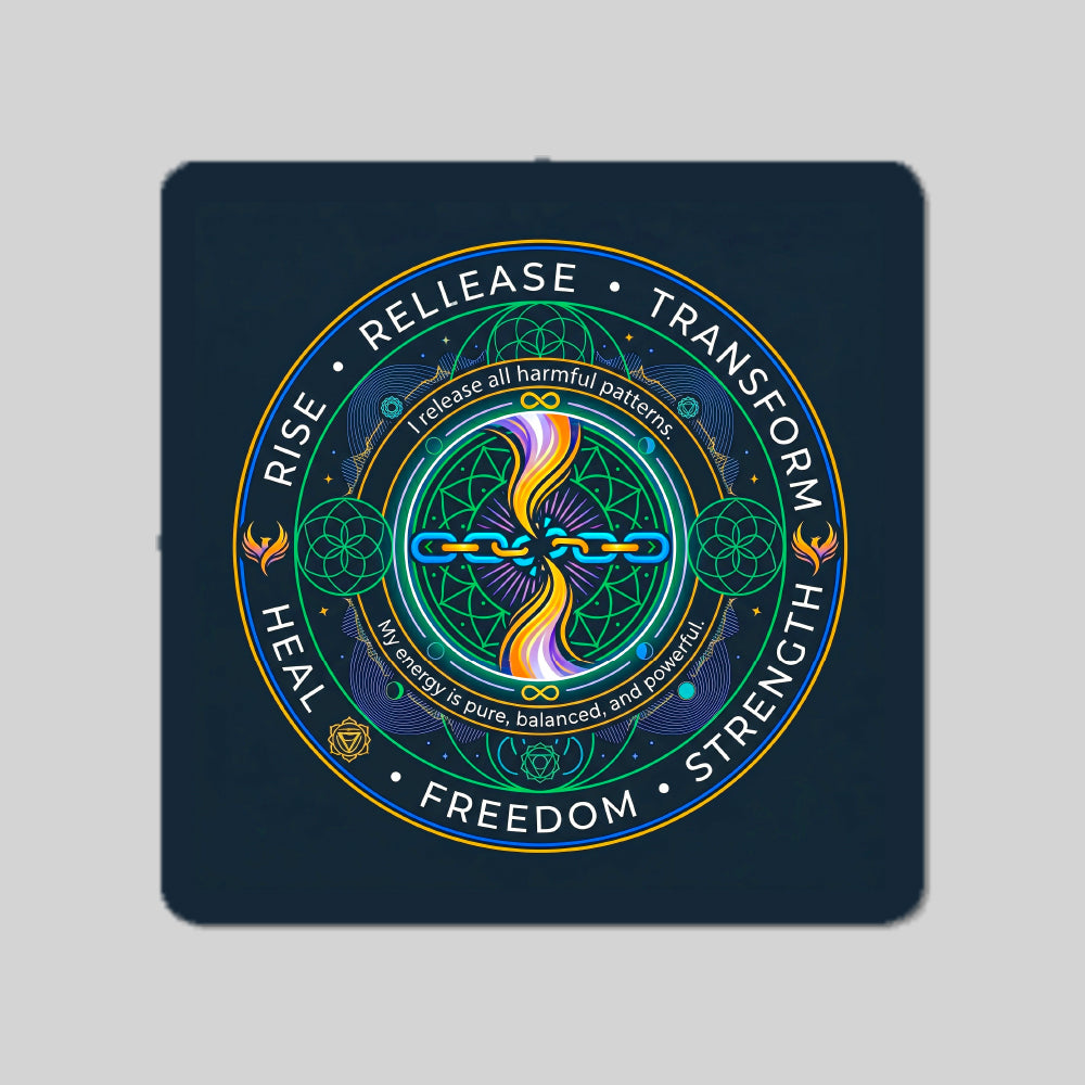 Addiction Removal Energy Circle Coaster