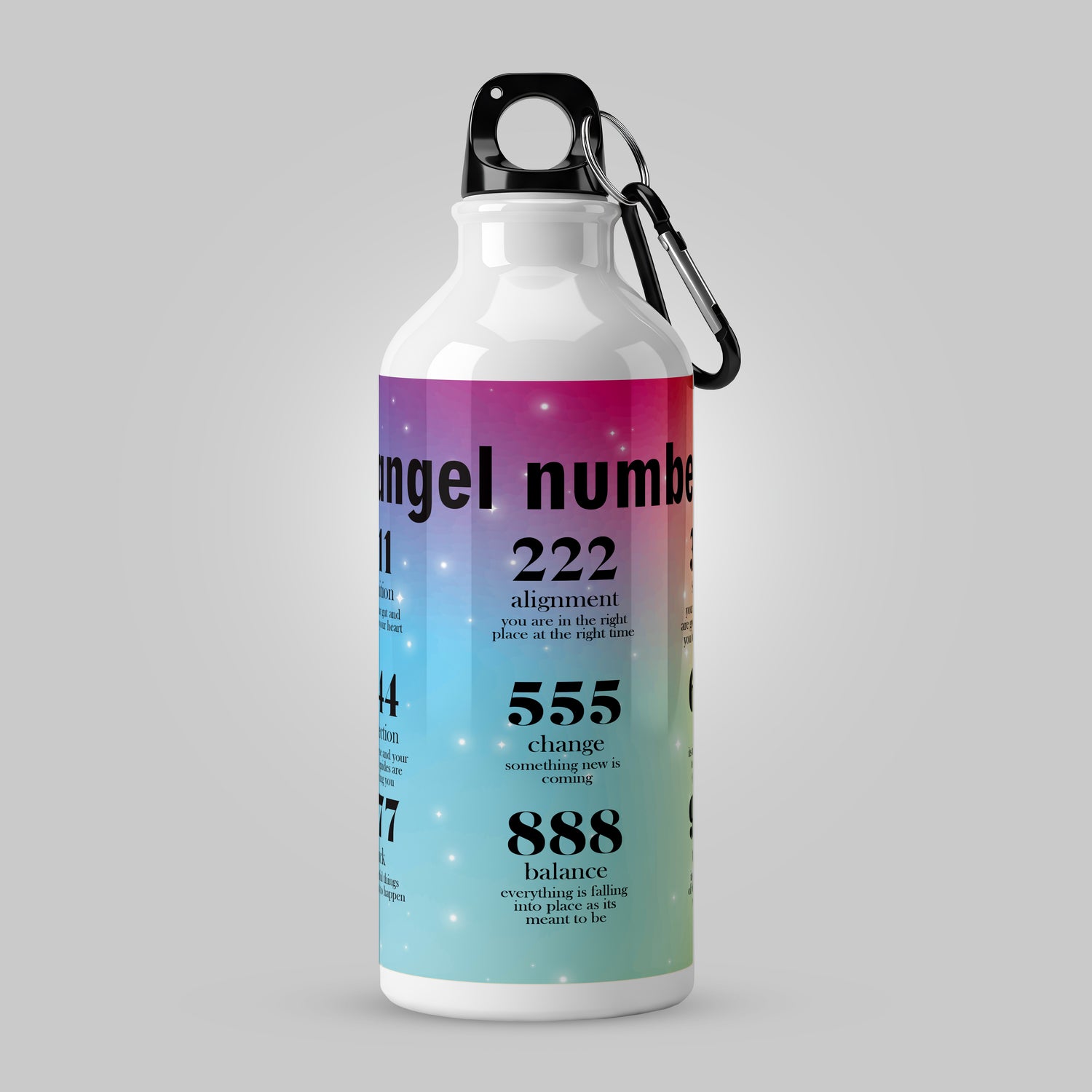 Angel Number Aluminum Water Bottle – 750ml