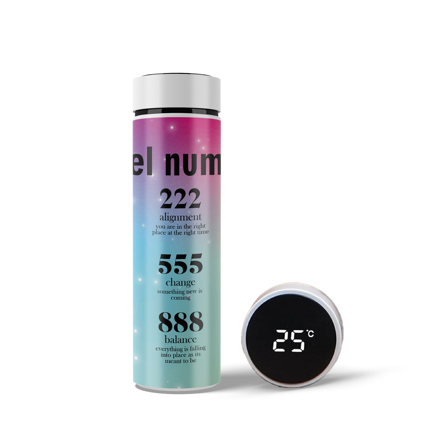 Angel Number Stainless Steel Water Bottle – 500ml