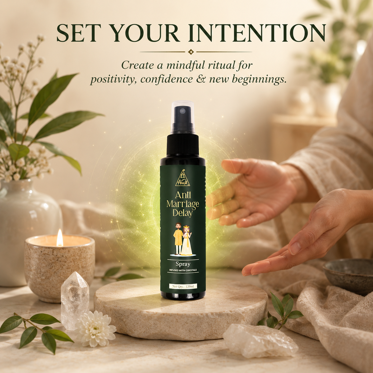 Anti Delay Marriage Spray | Reiki Energized | Aromatherapy (120ml)