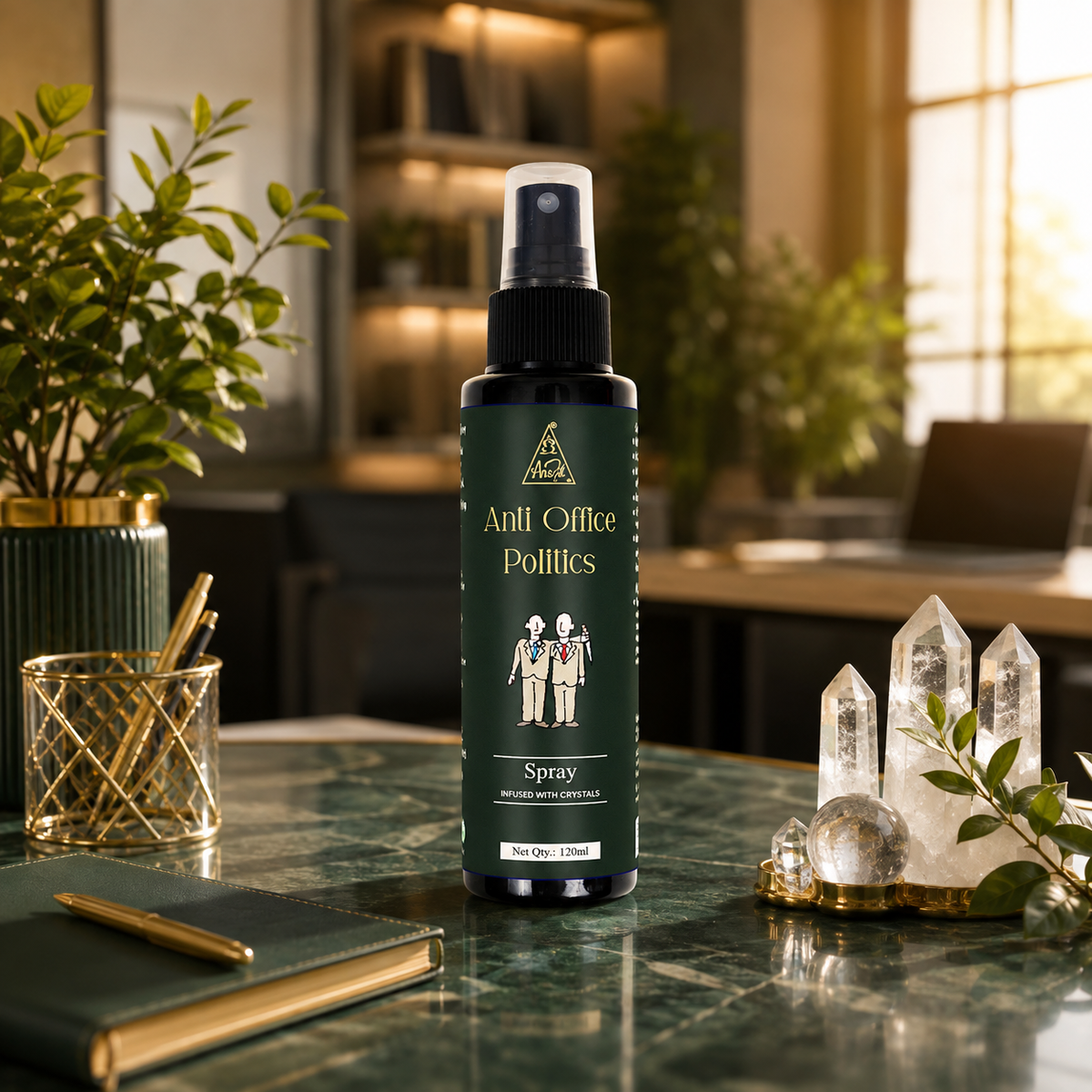 Anti Office Politics spray | Reiki Energized | Aromatherapy (120ml)