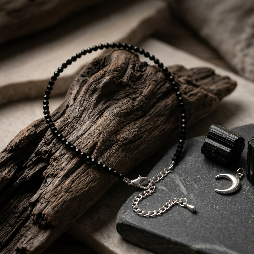 Black Tourmaline Anklet