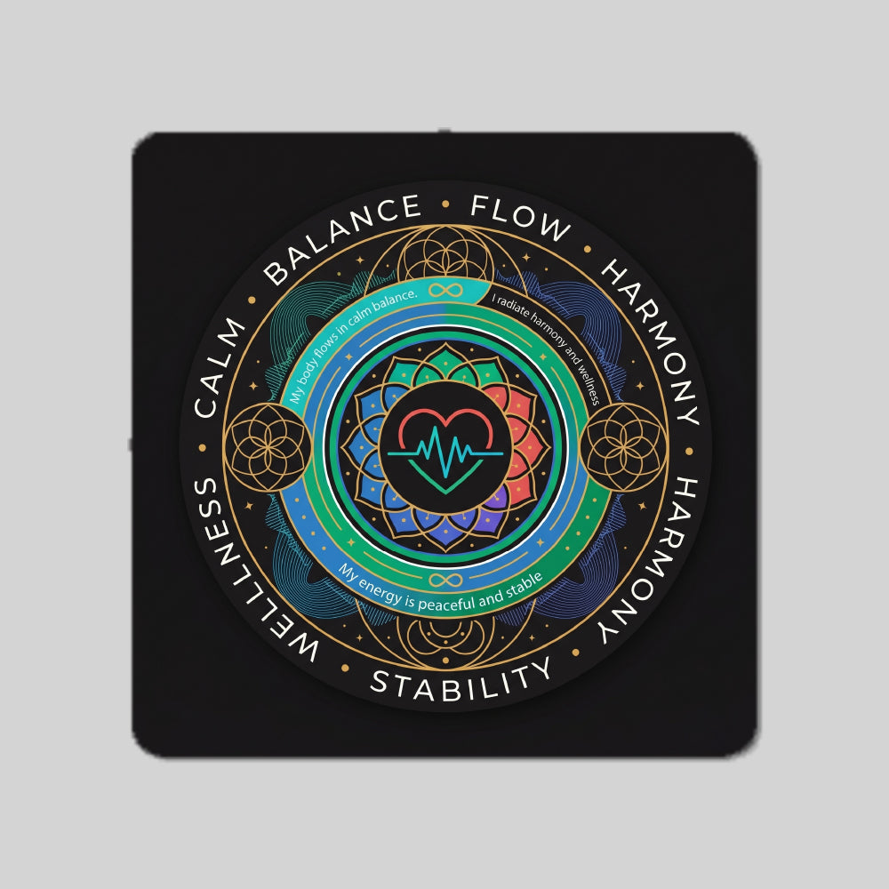 Blood Pressure Balance Energy Circle Coaster