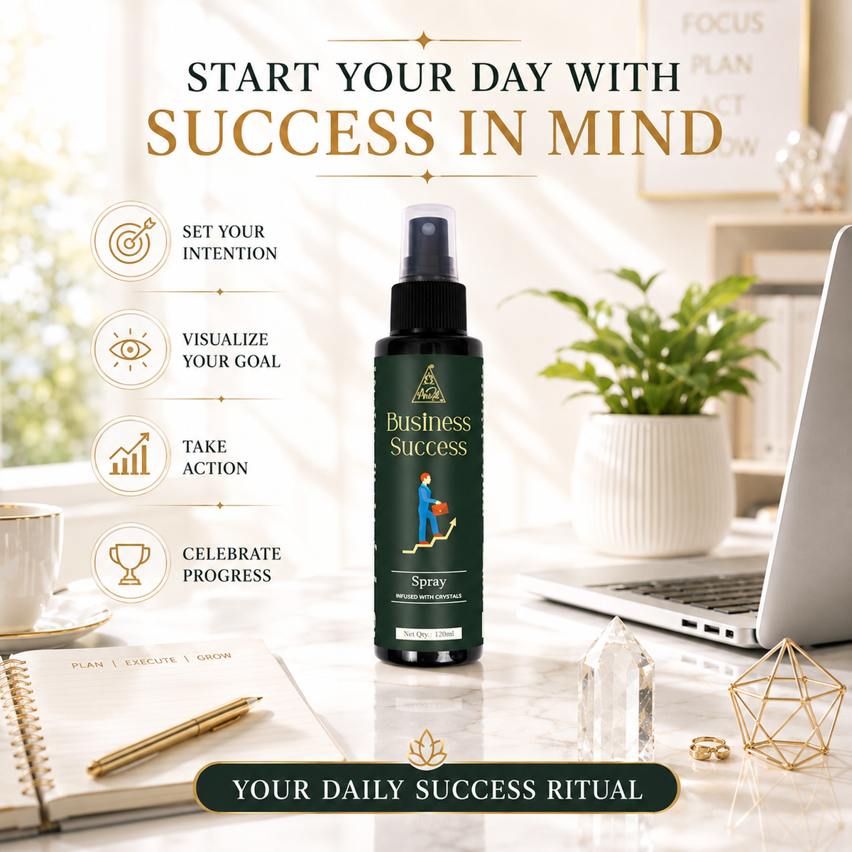 Business Success Spray | Reiki Energized | Aromatherapy (120ml)