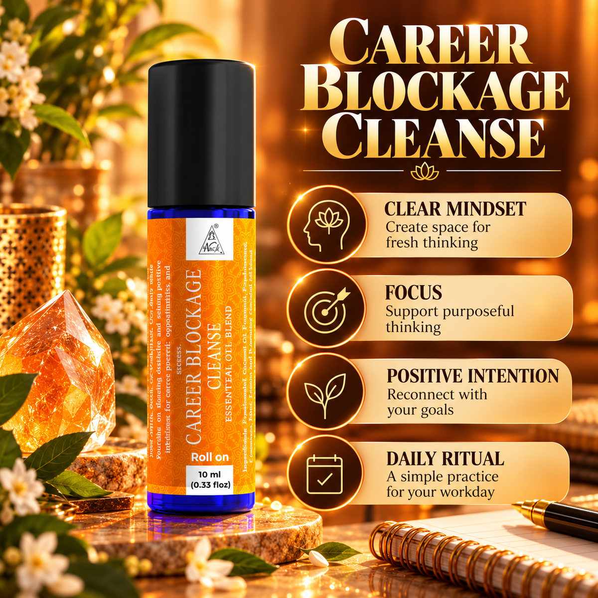 Career blockage Essential Oil Roll on (10ml)