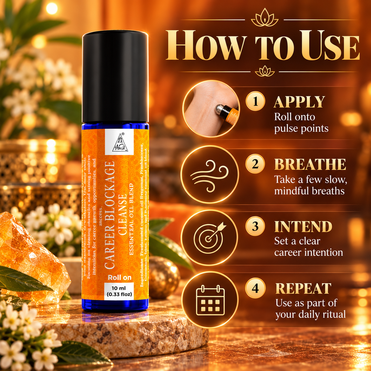 Career blockage Essential Oil Roll on (10ml)