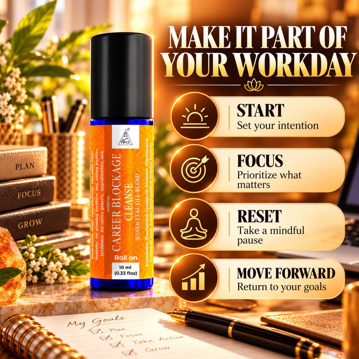 Career blockage Essential Oil Roll on (10ml)