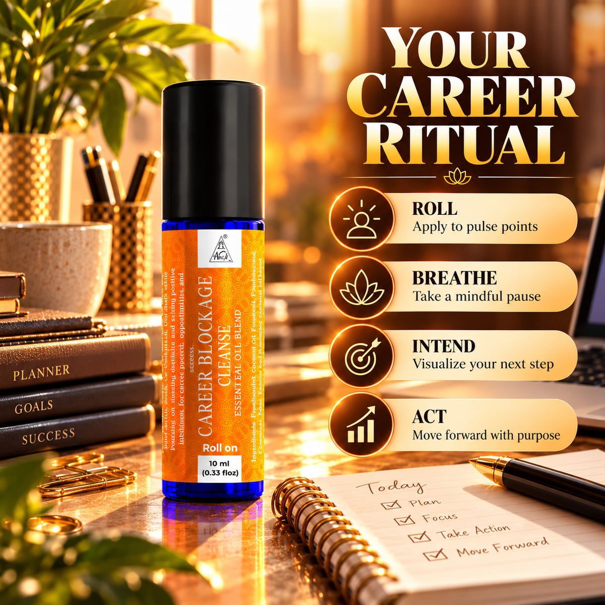 Career blockage Essential Oil Roll on (10ml)