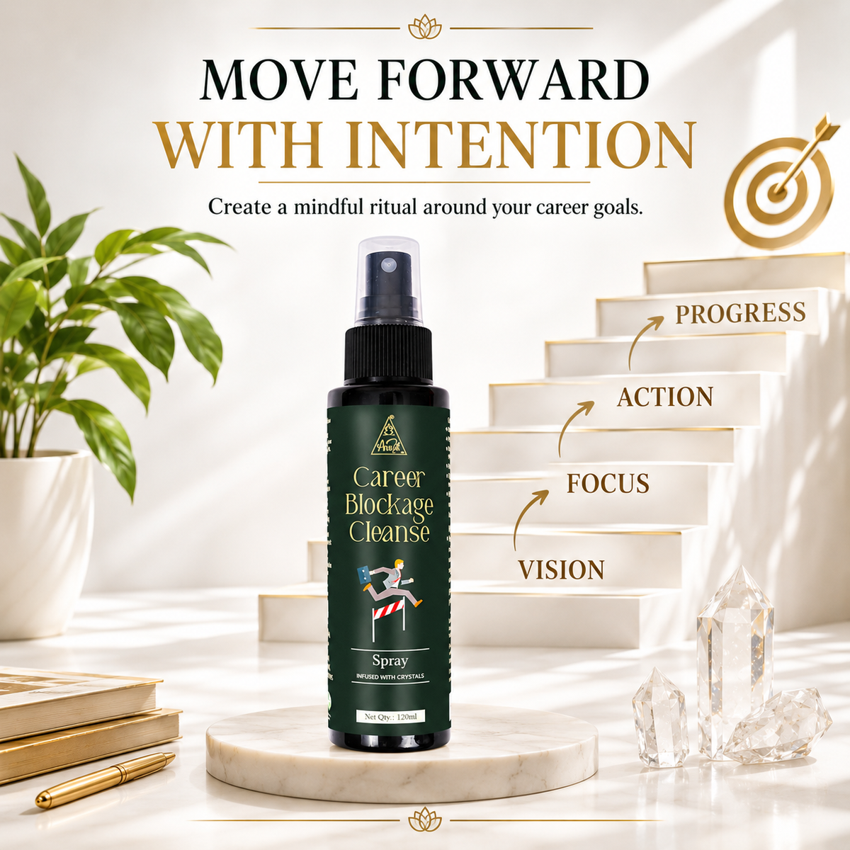 Career Blockage Cleanse Spray | Reiki Energized | Aromatherapy (120ml)