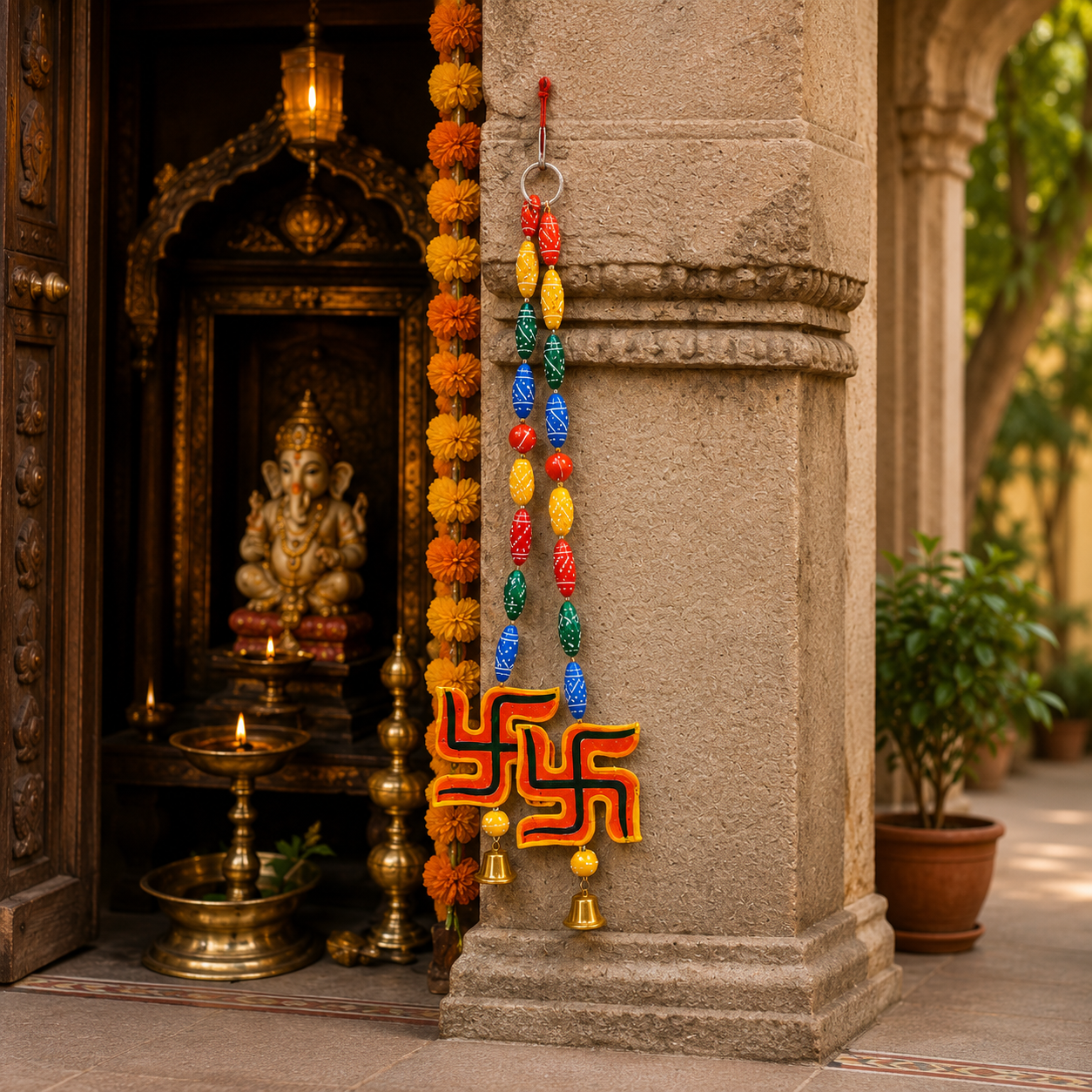 Swastik Wall Hanging Decor (2 Pack)
