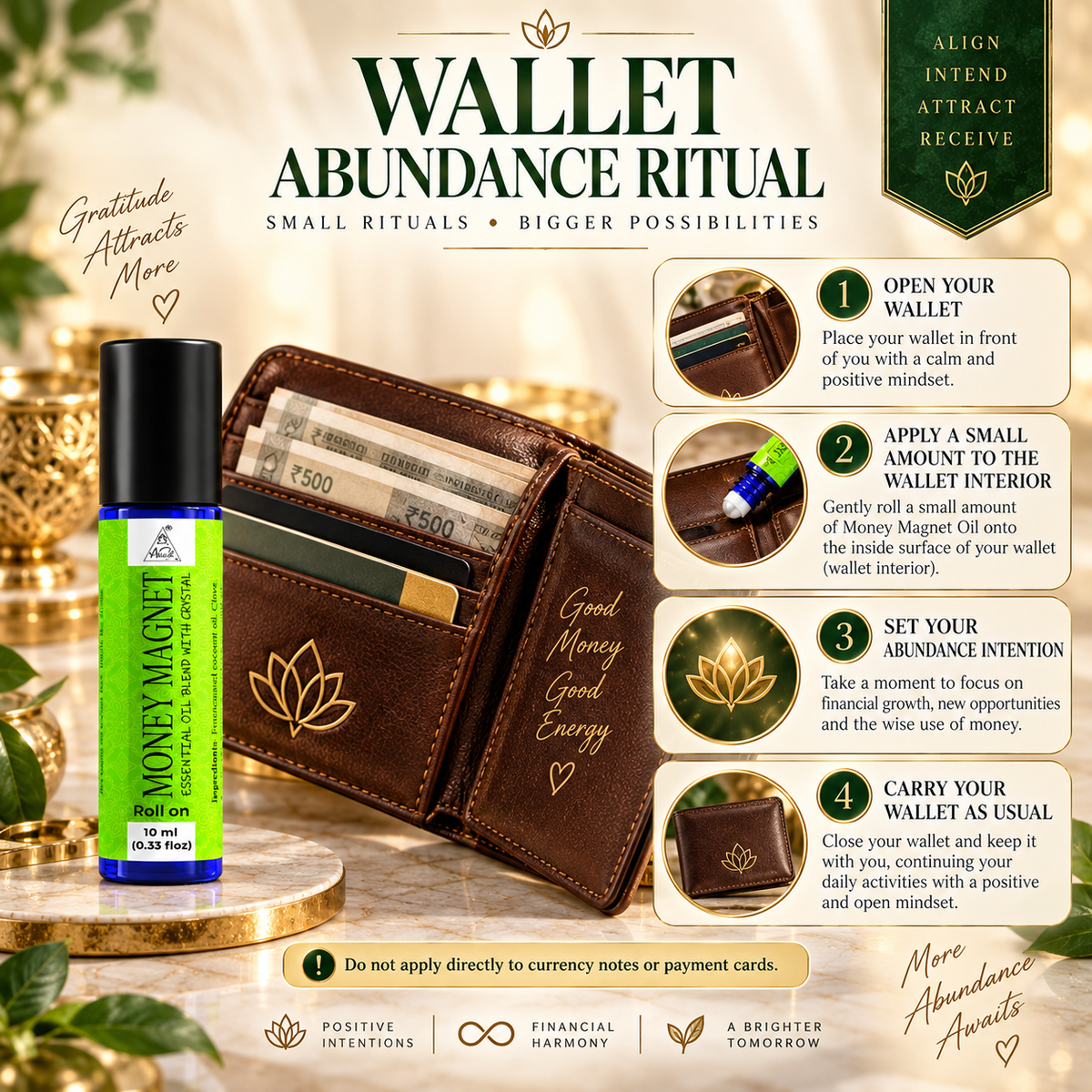 Money magnet Essential Oil Roll on (10ml)