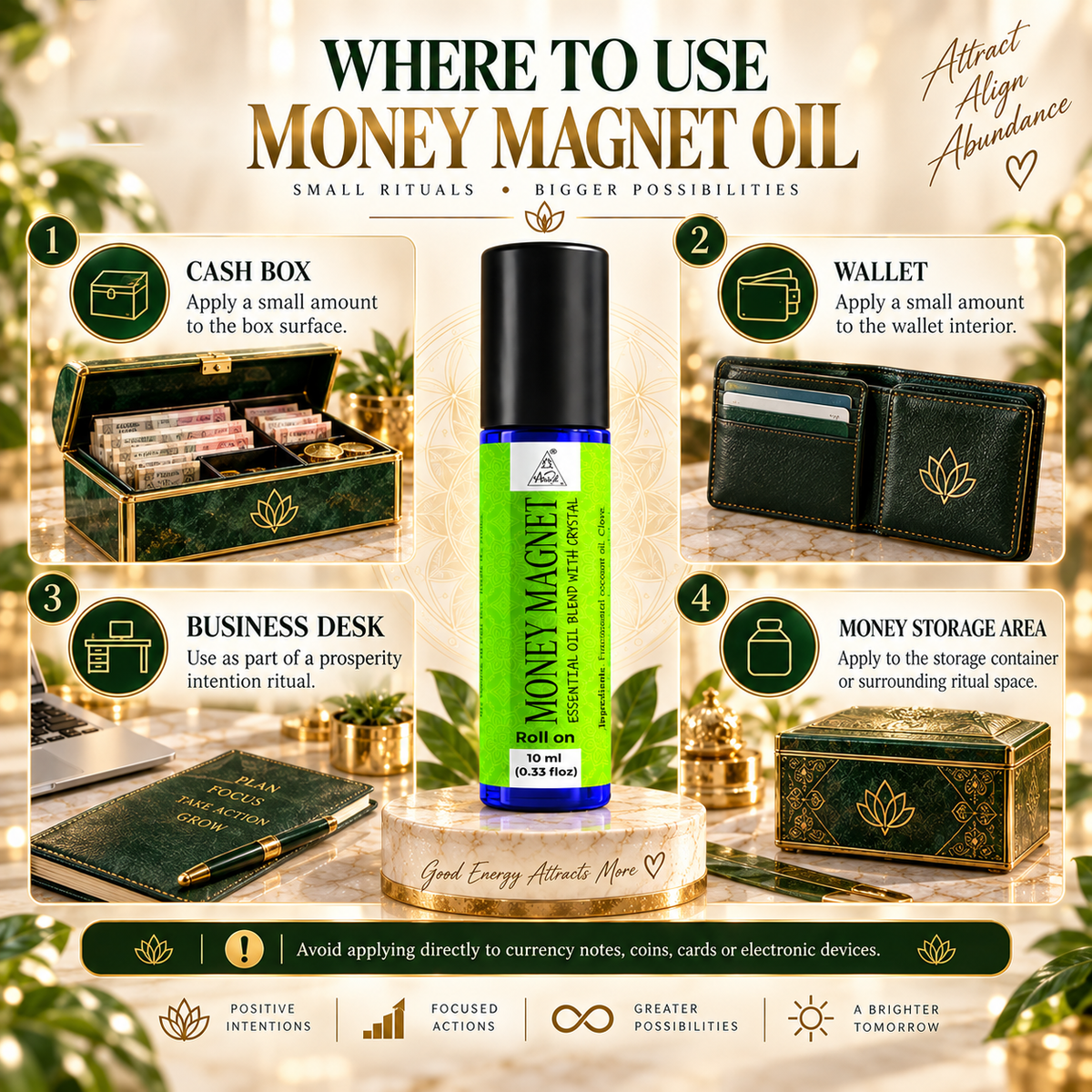 Money magnet Essential Oil Roll on (10ml)