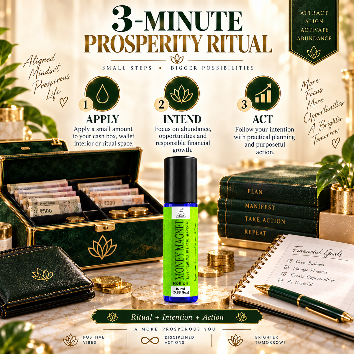 Money magnet Essential Oil Roll on (10ml)