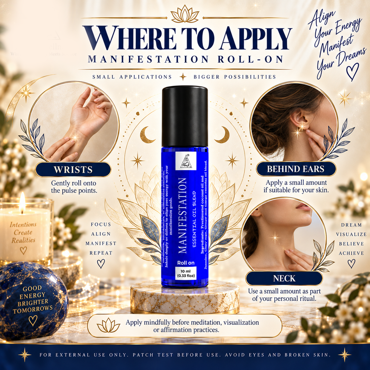 Manifestation Essential Oil Roll on (10ml)