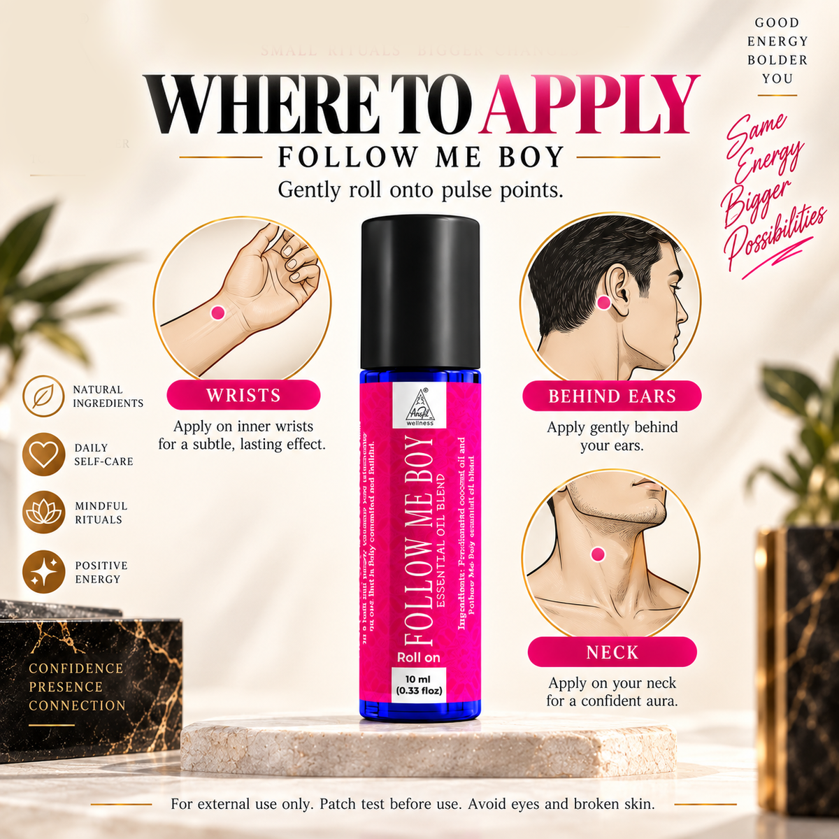 Follow me boy Essential Oil Roll on (10ml)