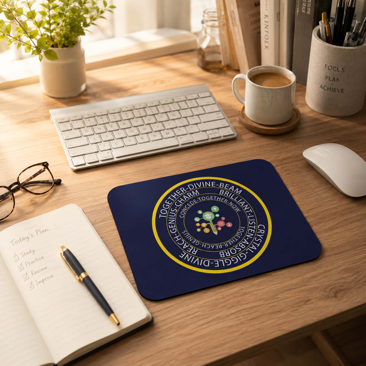 Education booster mouse pad