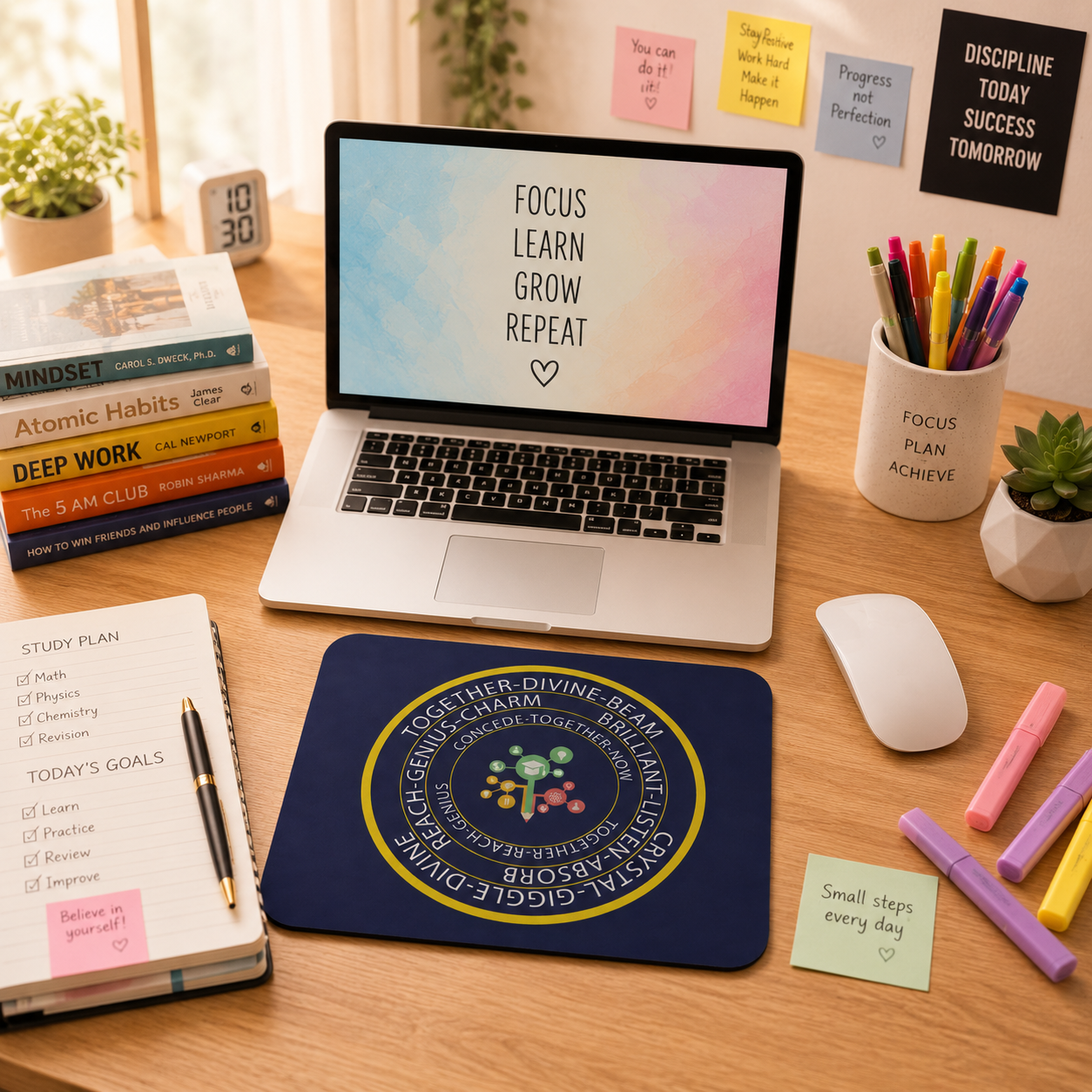 Education booster mouse pad