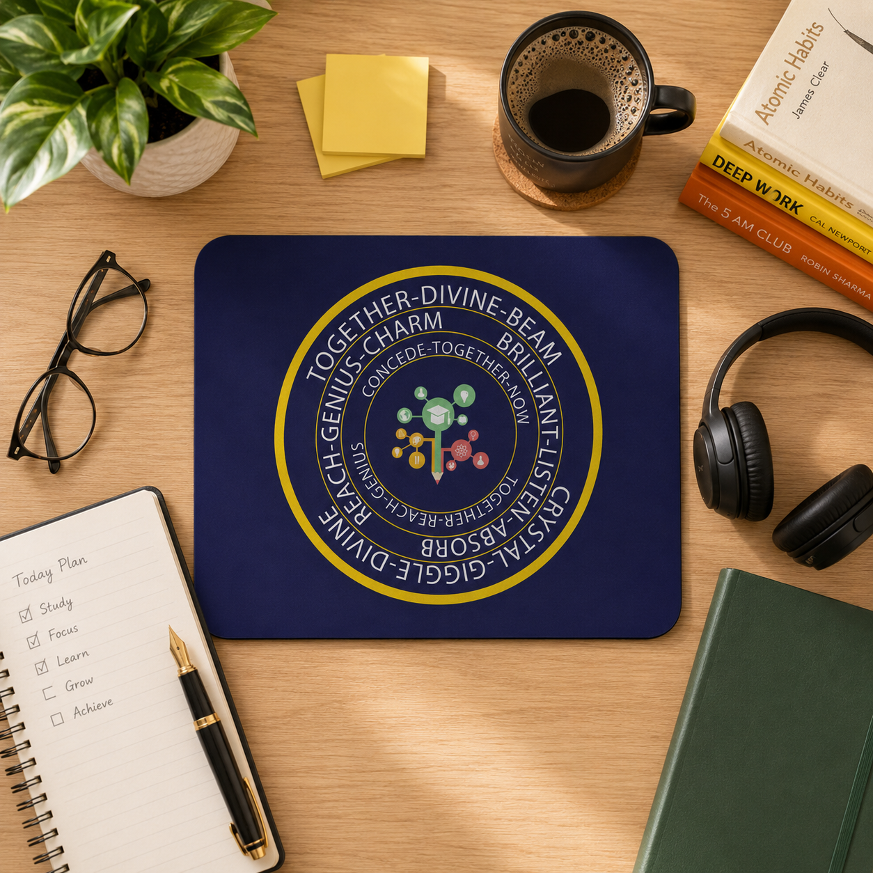 Education booster mouse pad