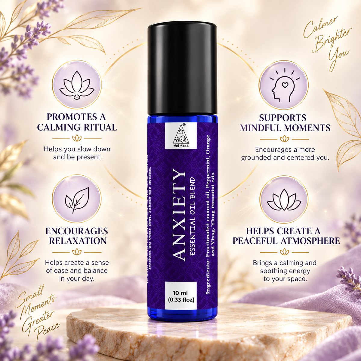 Anxiety Essential Oil Roll on (10ml)