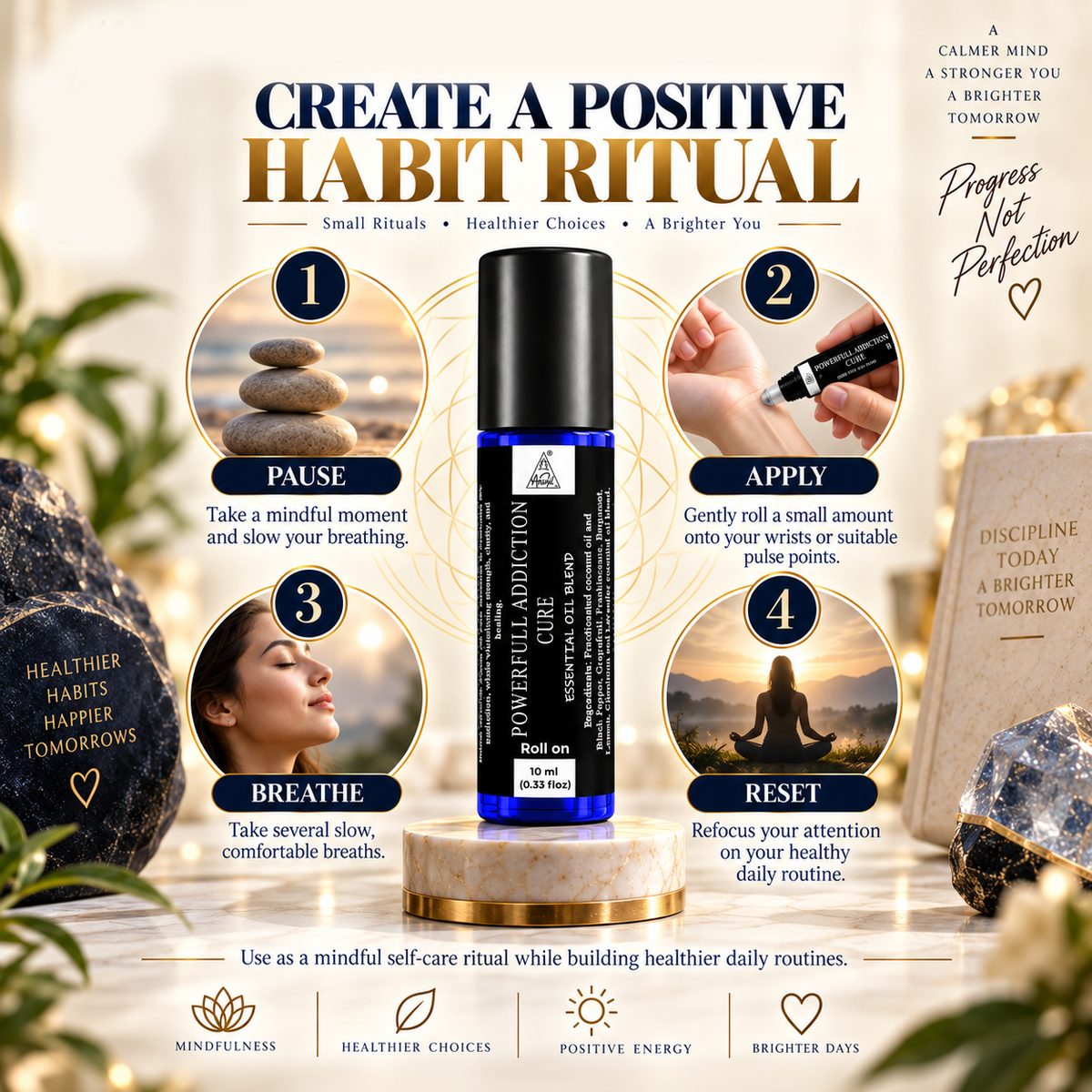 Powerful addiction cure Essential Oil Roll on (10ml)