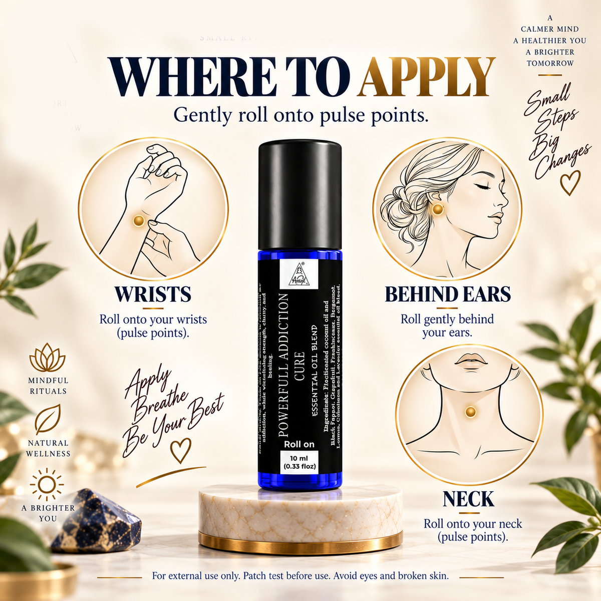 Powerful addiction cure Essential Oil Roll on (10ml)