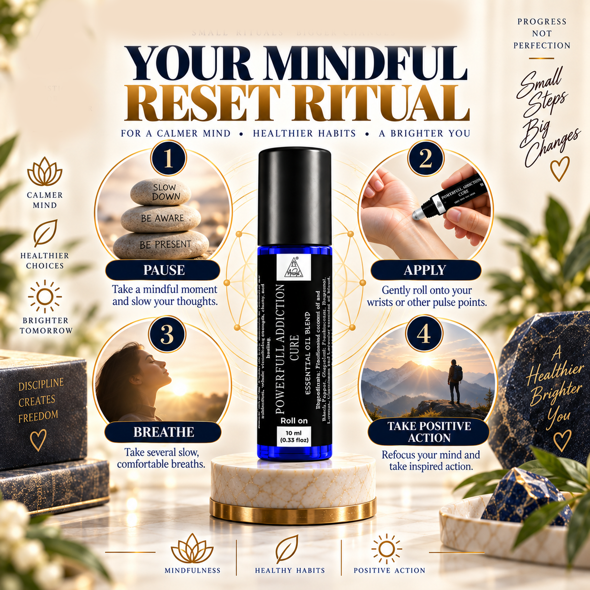 Powerful addiction cure Essential Oil Roll on (10ml)
