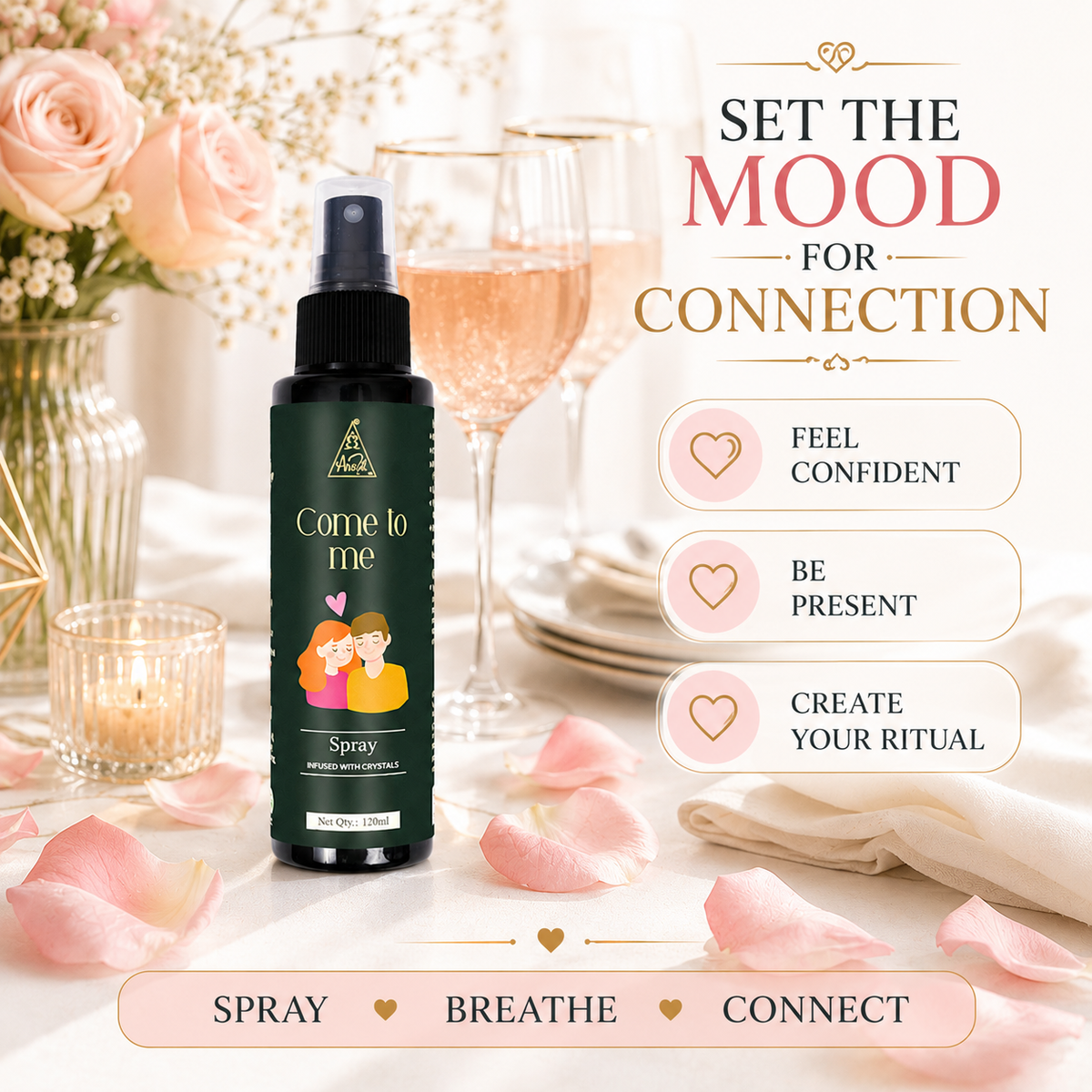 Come to me spray | Reiki Energized | Aromatherapy (120ml)