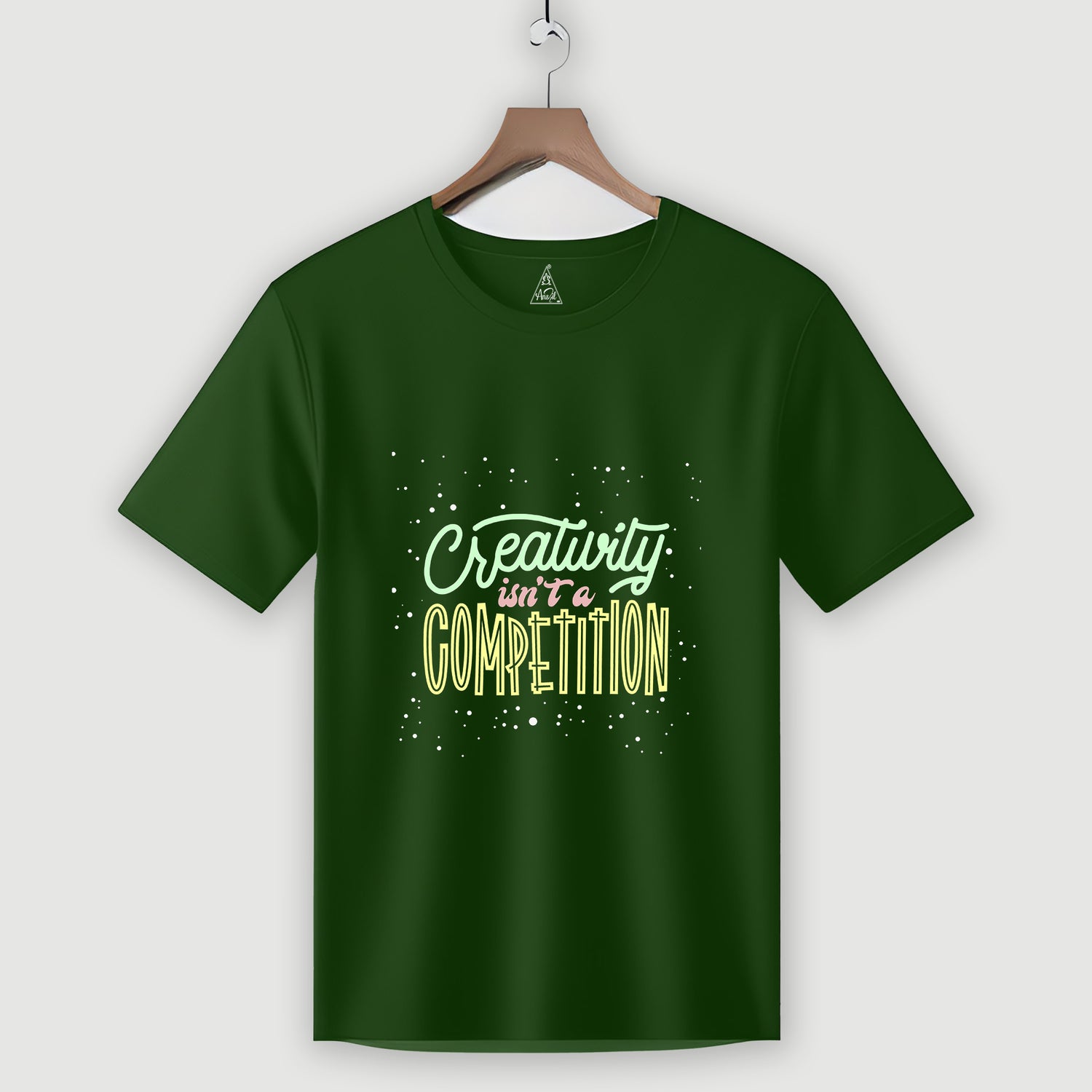 Creativity is not competition Cotton Printed T-Shirt