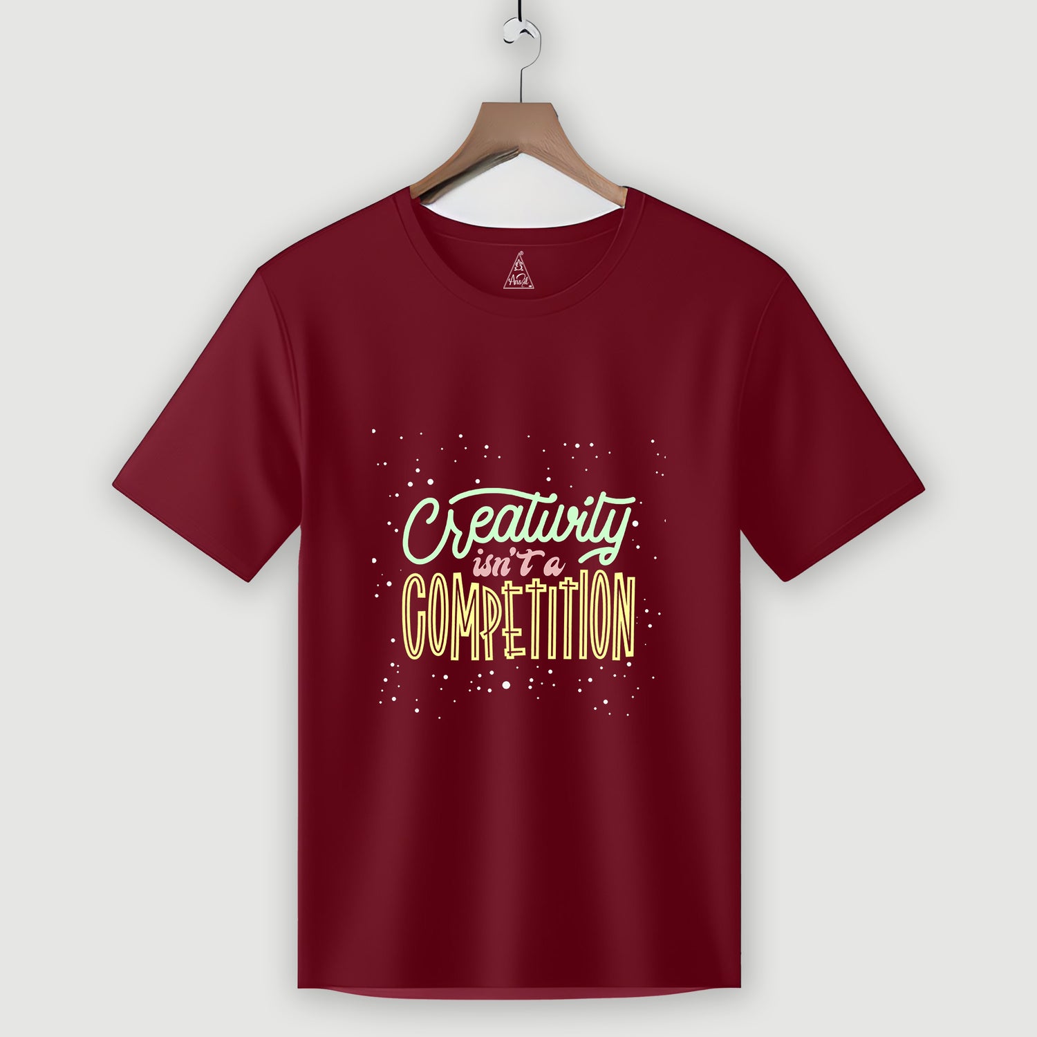 Creativity is not competition Cotton Printed T-Shirt