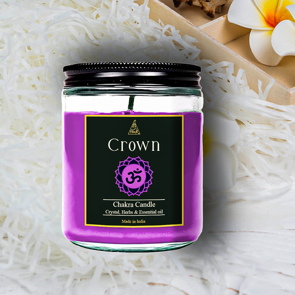 Crown chakra candle aromatherapy 50-55 hrs