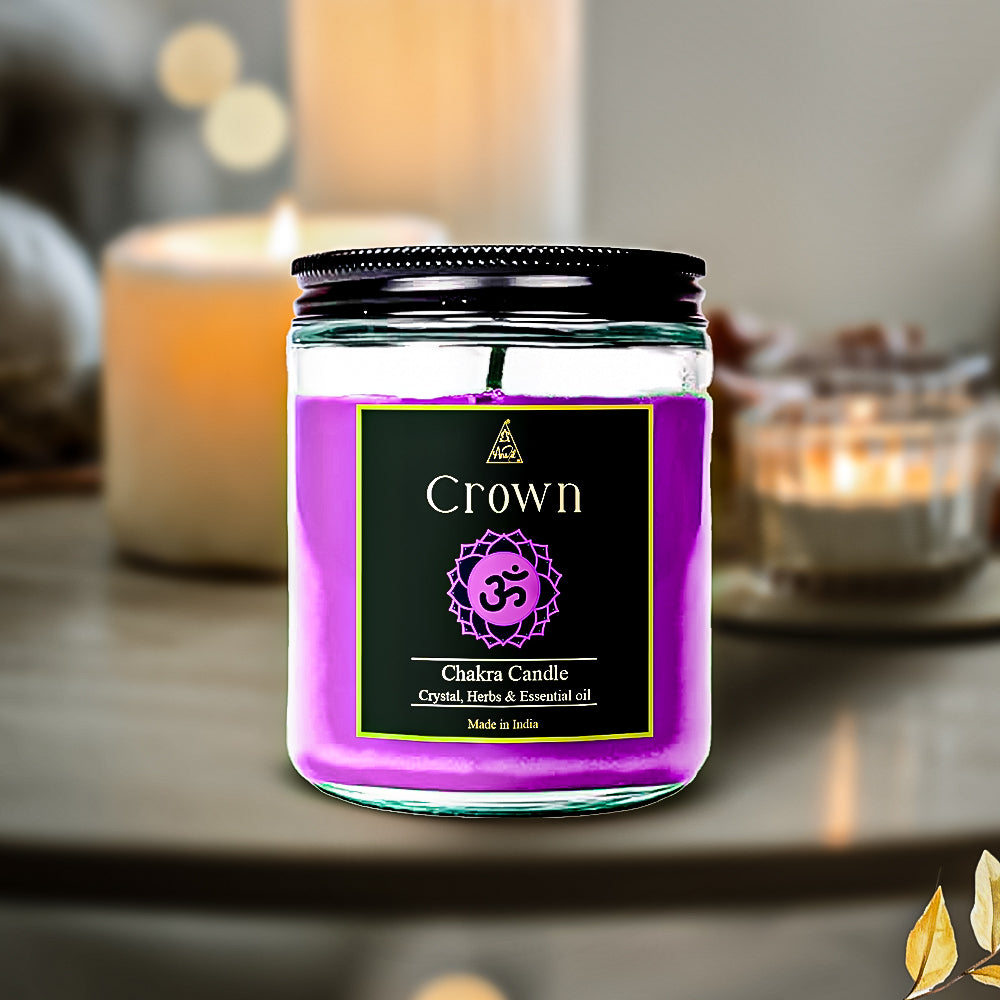 Crown chakra candle aromatherapy 50-55 hrs