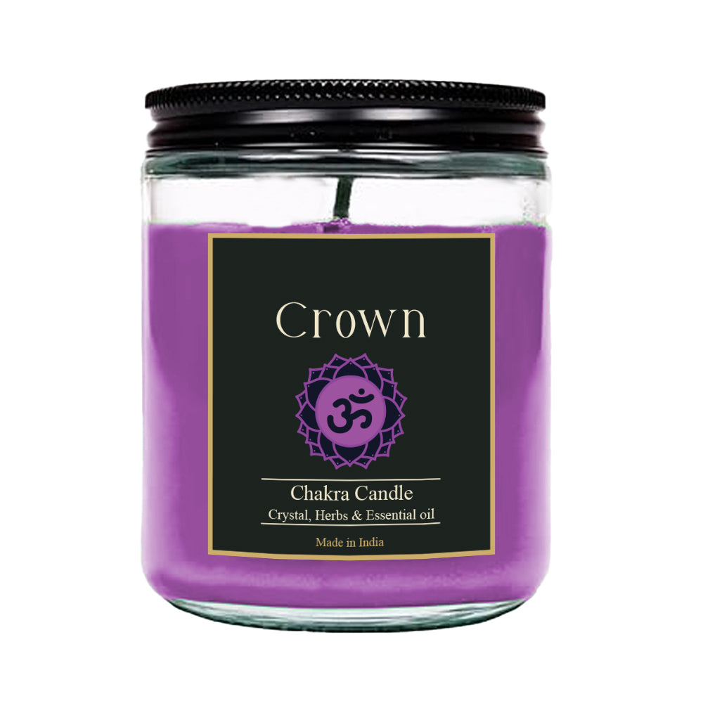 Crown chakra candle aromatherapy 50-55 hrs