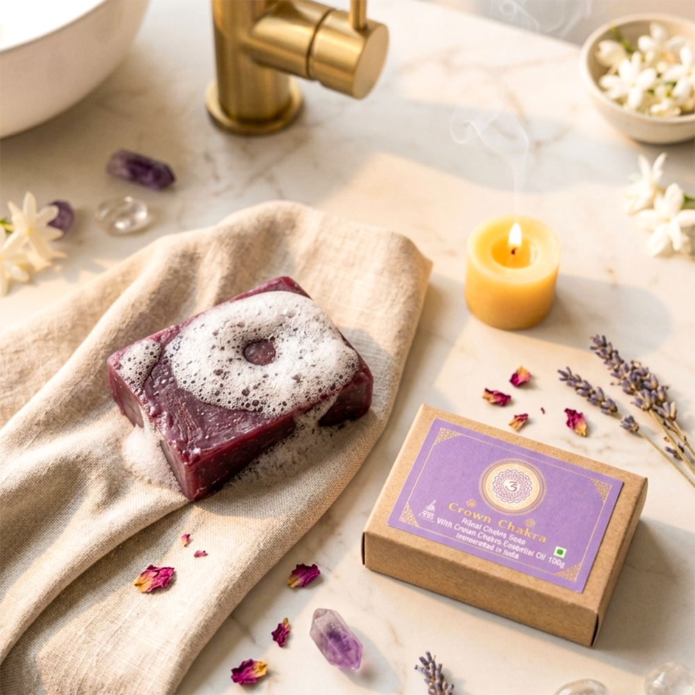 Crown Chakra bath Soap 100g (Pack of 1)