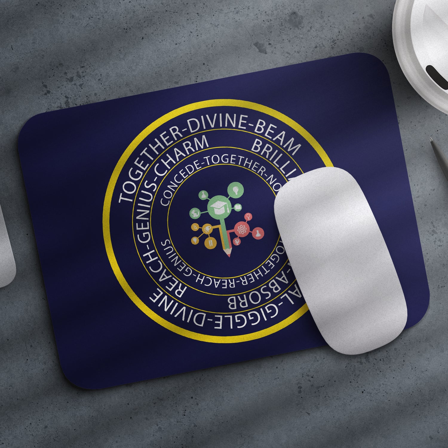 Education booster mouse pad