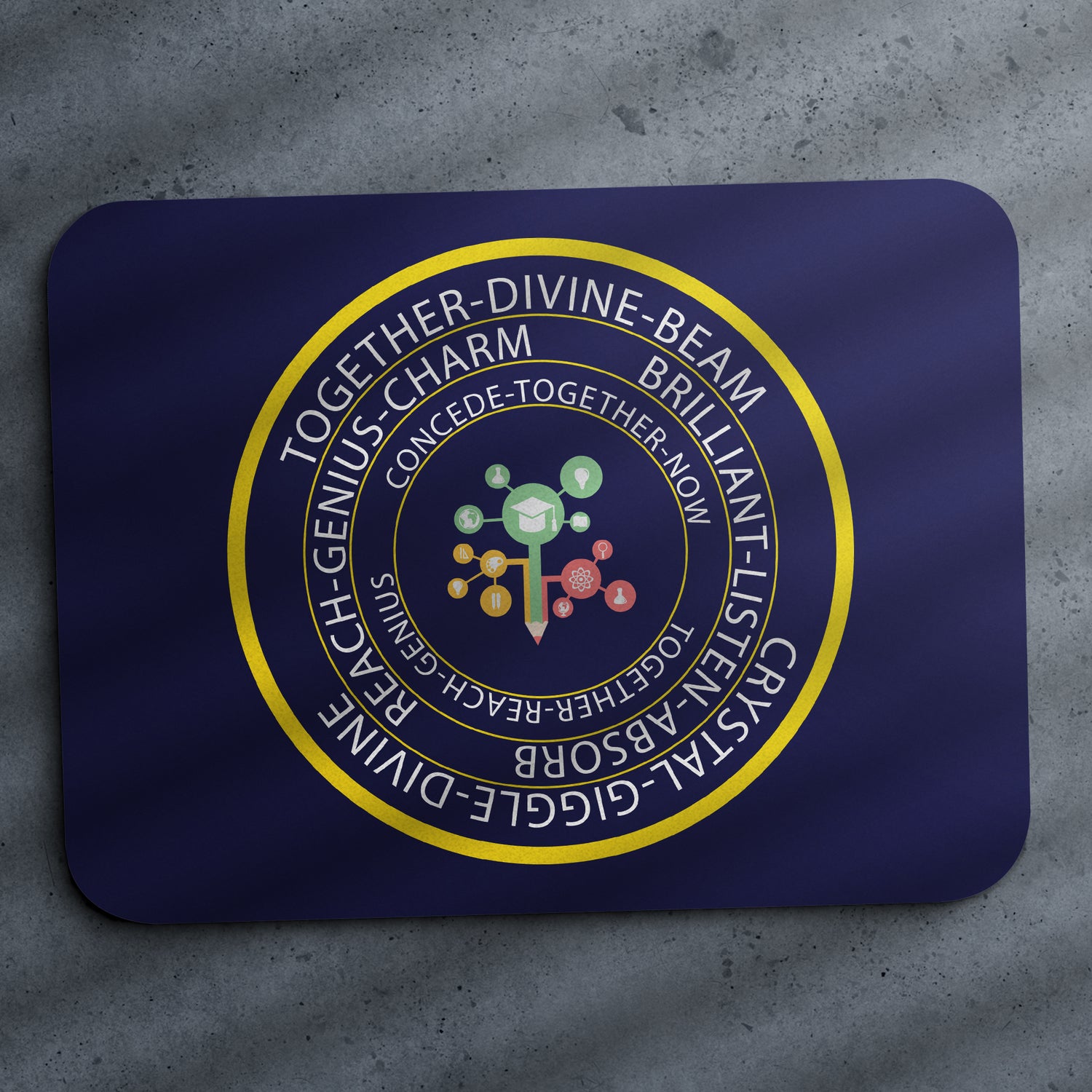 Education booster mouse pad