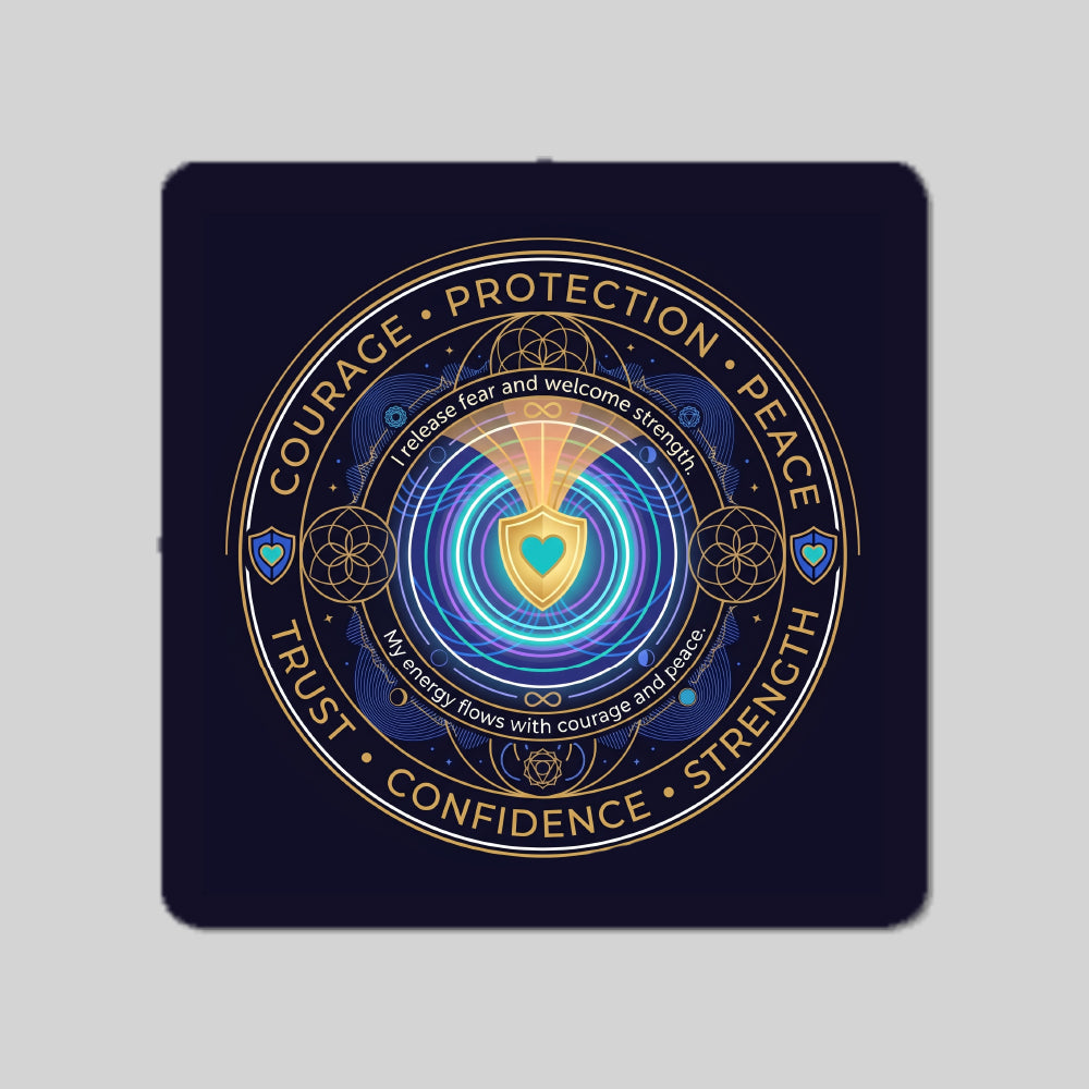 Fear Removal Energy Circle Coaster
