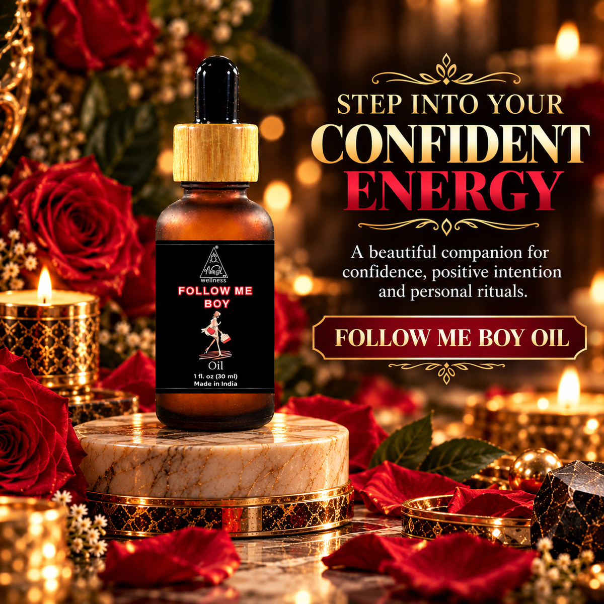 Follow me boy oil | Reiki Energized | Aromatherapy | 30 ml