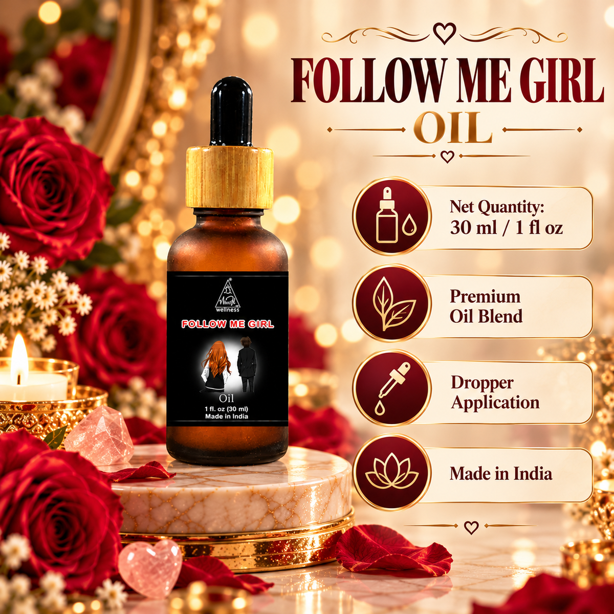 Follow Me Girl oil | Reiki Energized | Aromatherapy | 30 ml