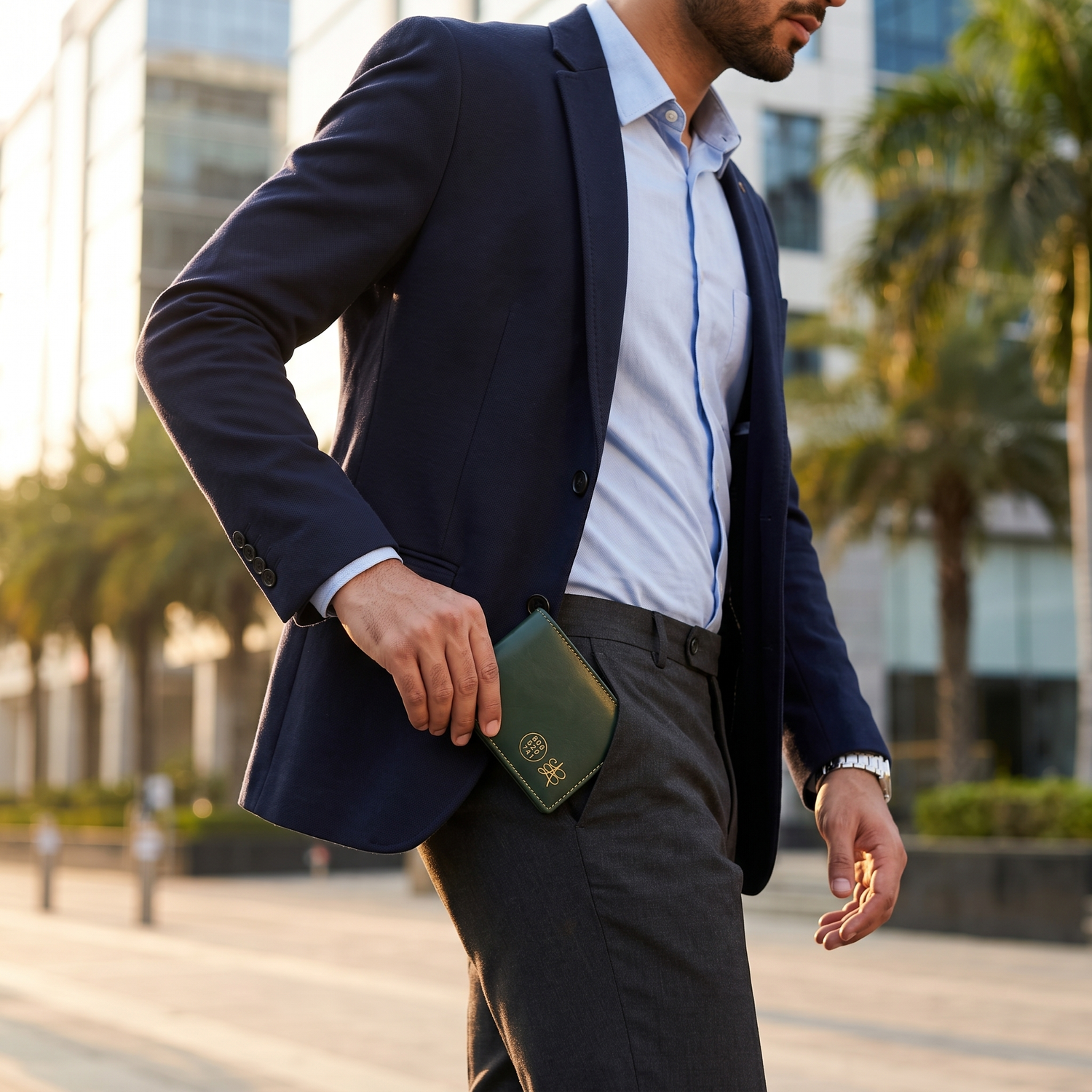 Men's Wallet with Zibu Prosperity Symbol