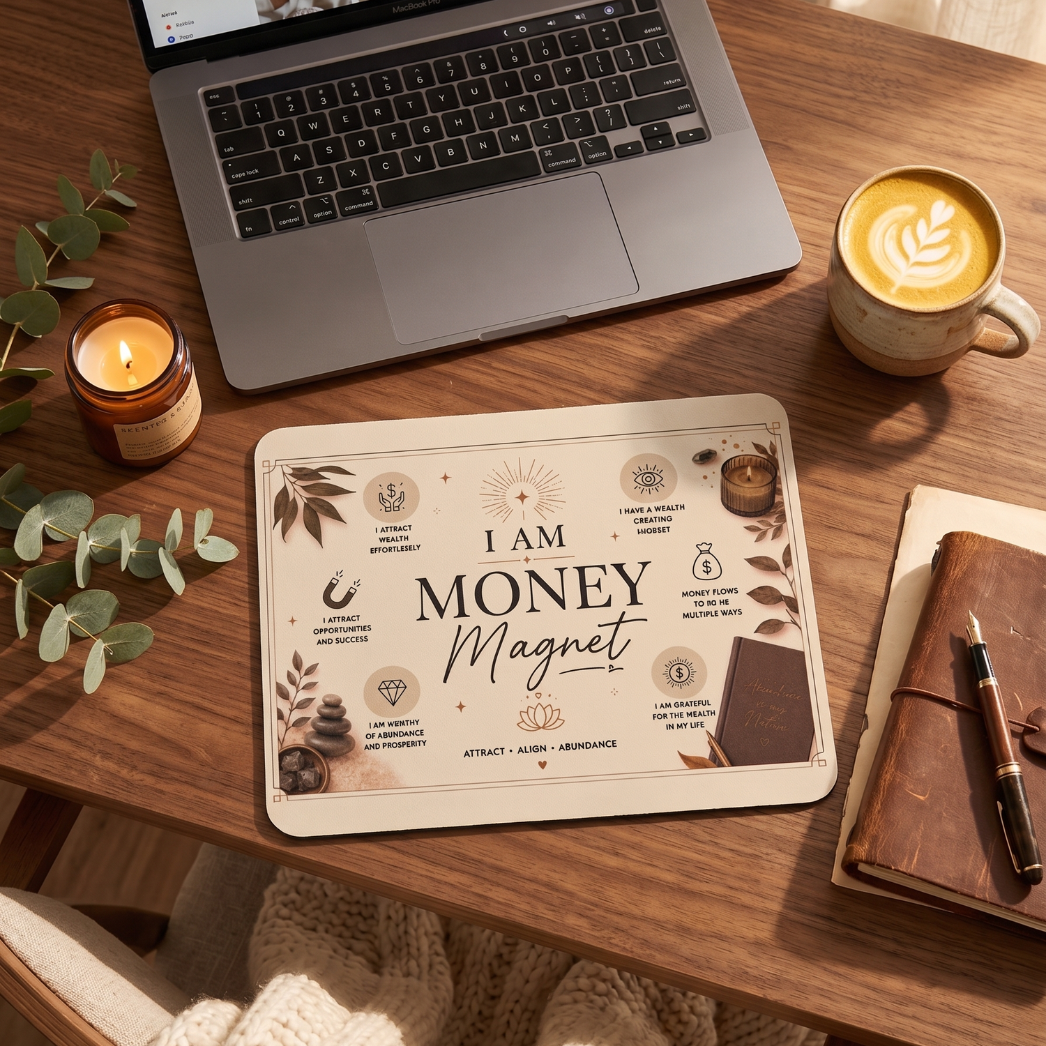 Iam money magnet mouse pad