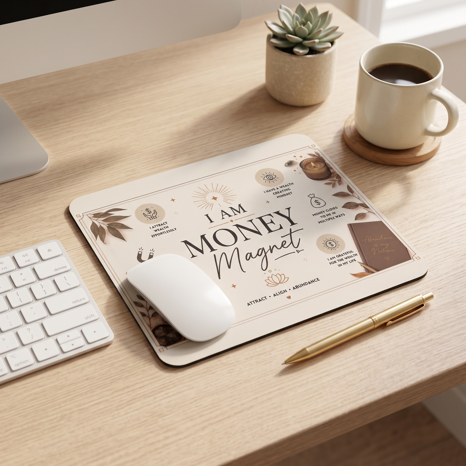 Iam money magnet mouse pad