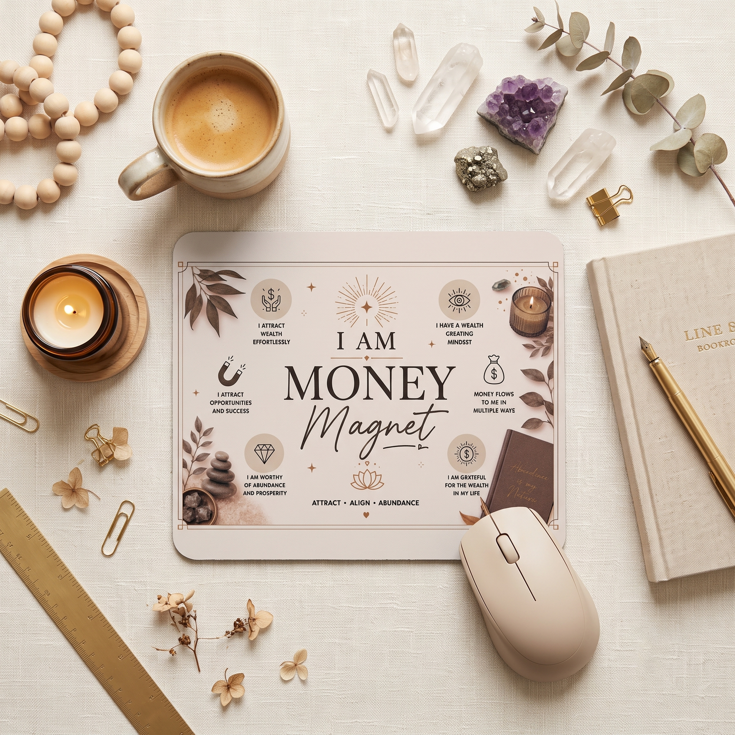 Iam money magnet mouse pad