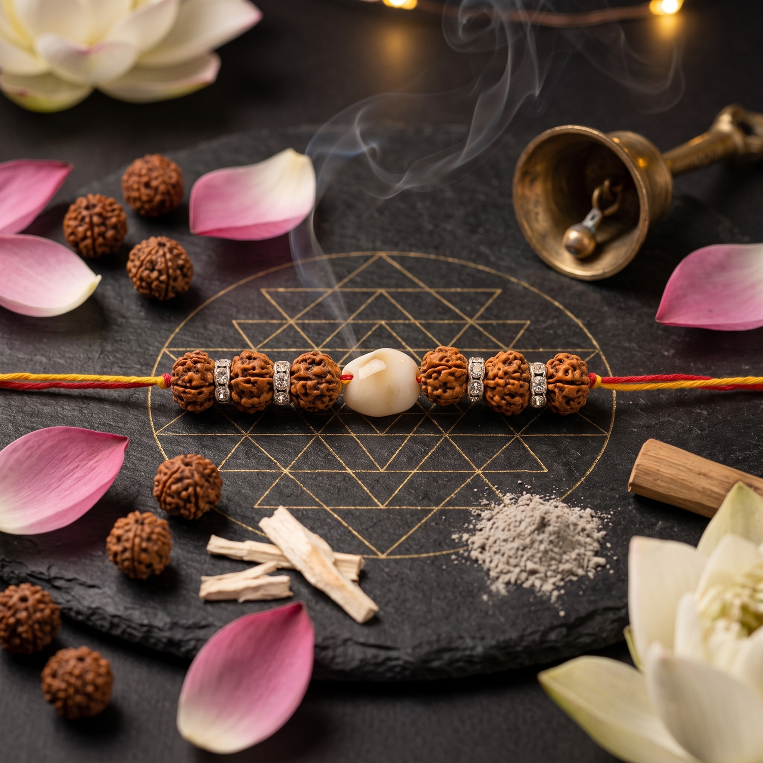 Rudraksha & Pearl Rakhi – A Symbol of Love, Protection & Blessings